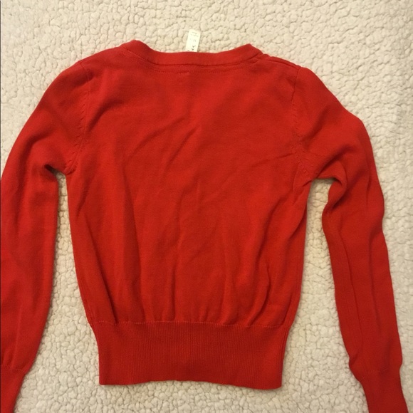 Girls red cardigan - Picture 3 of 3